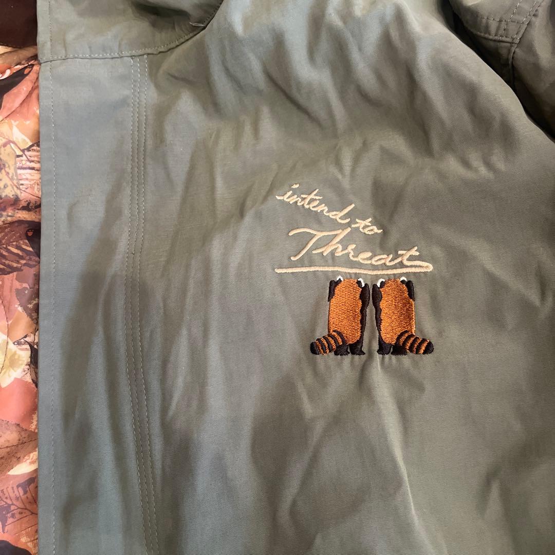 グラニフ ショートモッズコート IKAKU レッサーパンダ 3way Ｌ刺繍