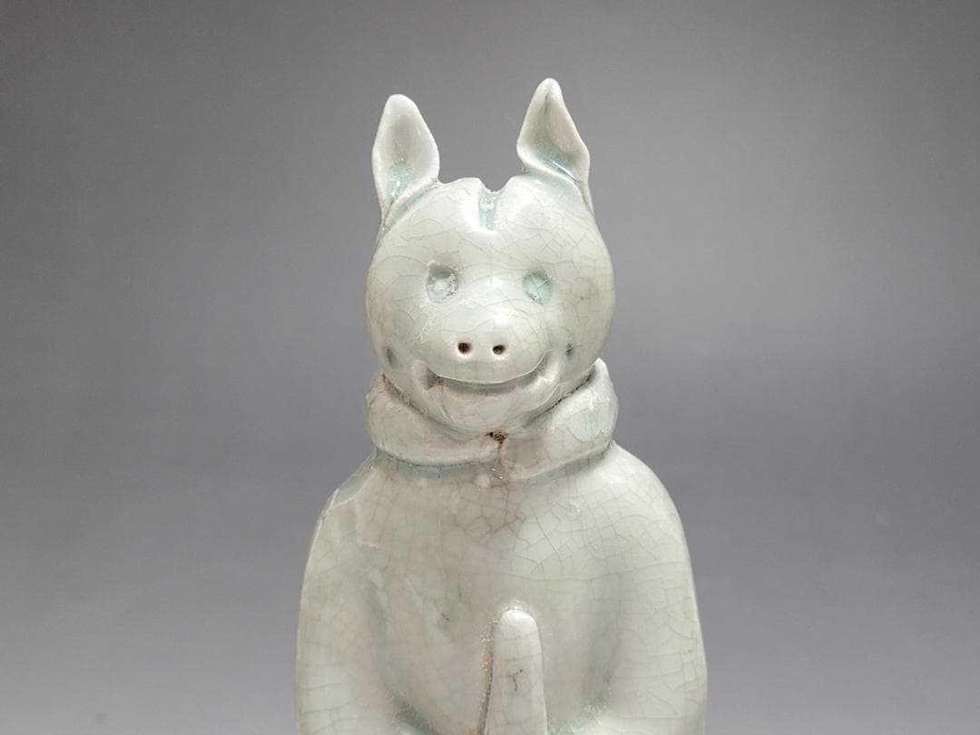 白磁 十二支 干支 動物像 12匹 揃い 宋元時代 高さ約14~16.9cm
