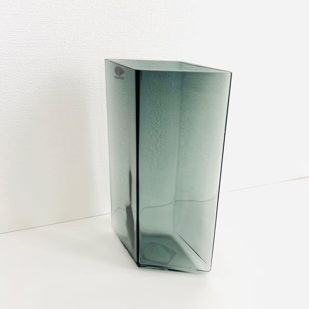 新品  イッタラ ルーツ グレー ベース 花瓶 ガラス アアルト