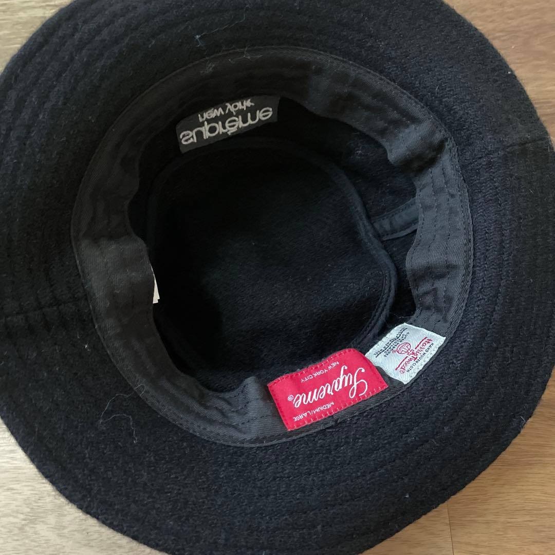 シュプリーム×ハリスツイード 21AWClassic Logo Crusher