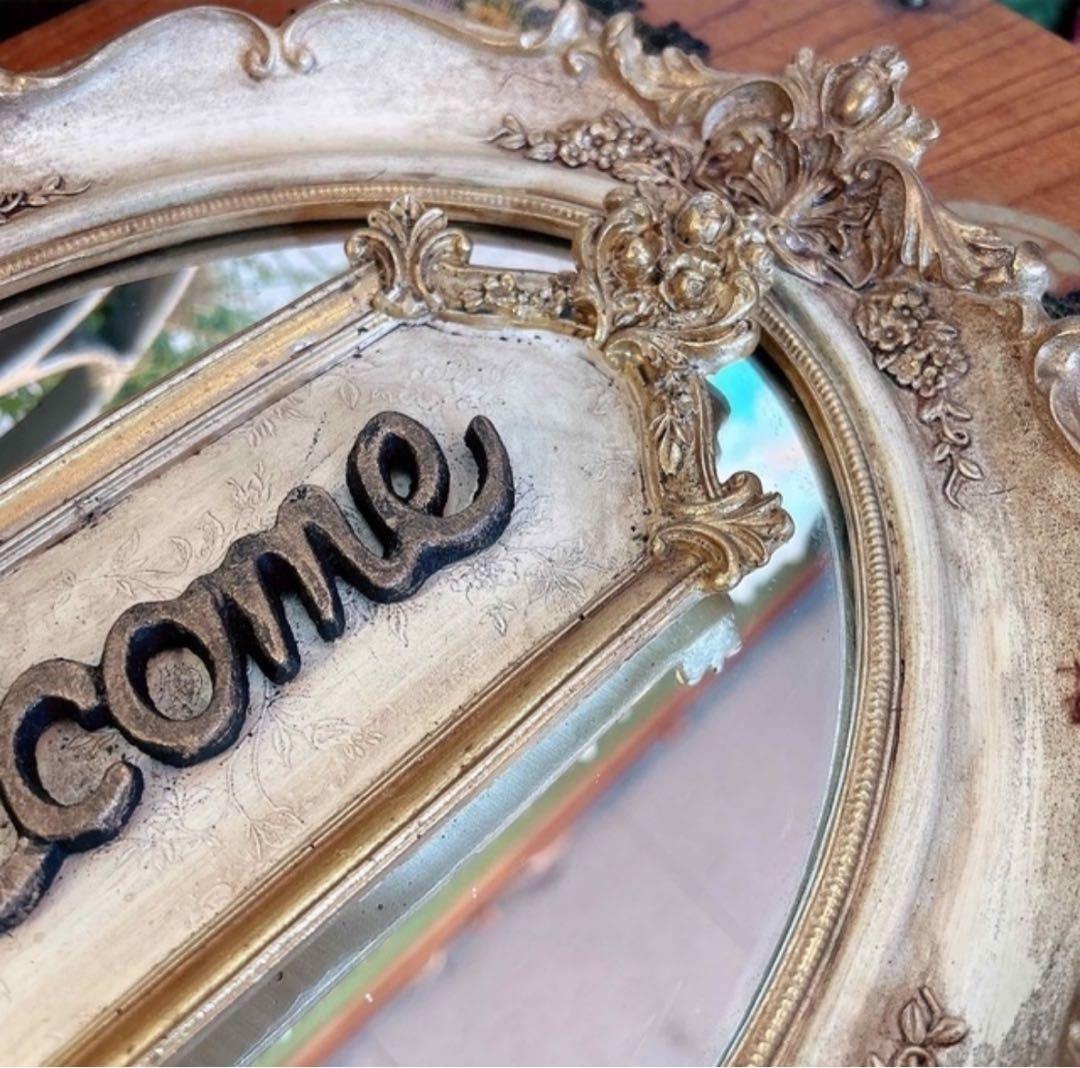 アンティークなお店 おしゃれなウェルカムボード 壁掛け看板 Ver.1