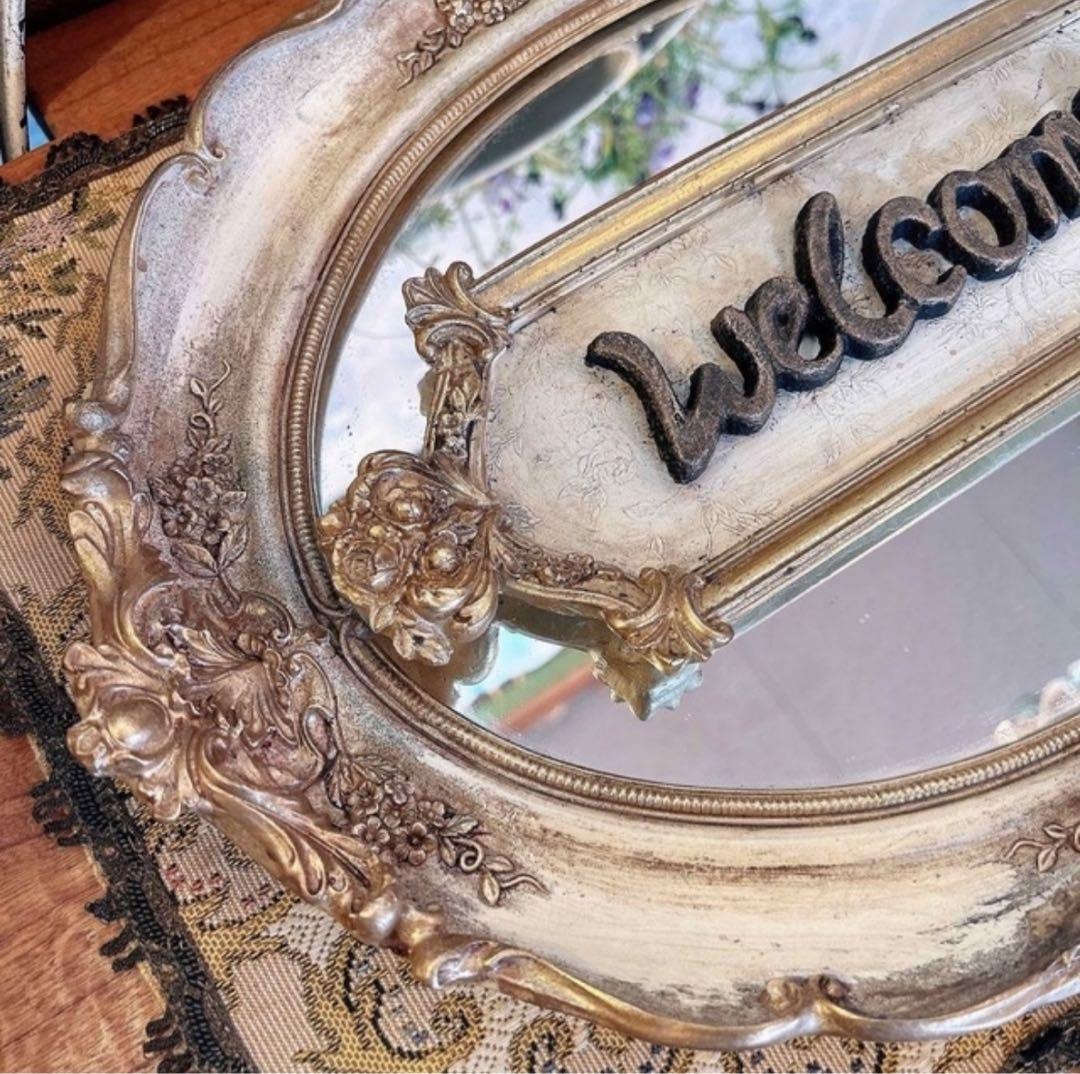 アンティークなお店 おしゃれなウェルカムボード 壁掛け看板 Ver.1