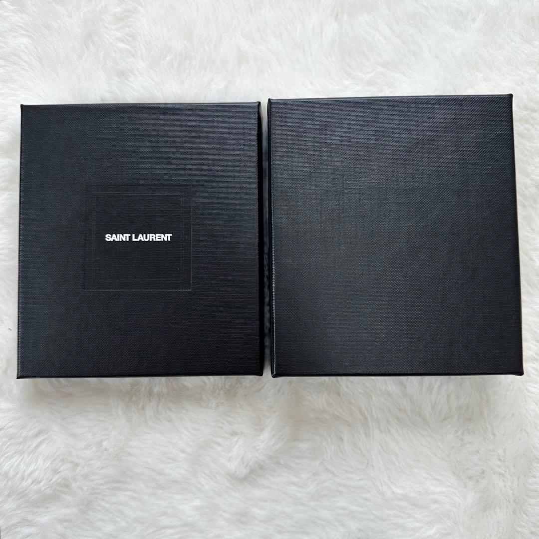 未使用級✨サンローラン カードケース 名刺入れ レザー ブラック ビジネス