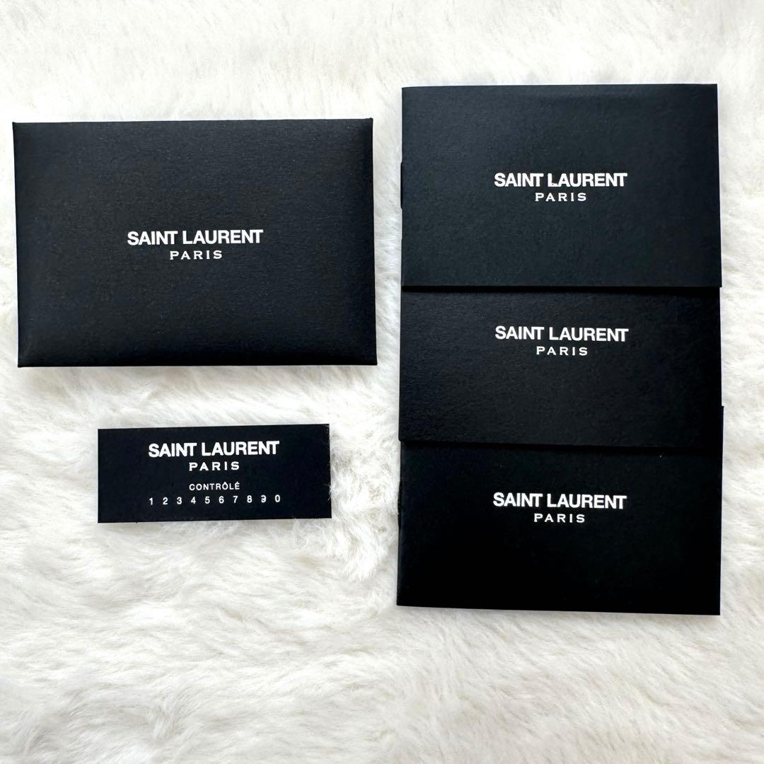 未使用級✨サンローラン カードケース 名刺入れ レザー ブラック ビジネス