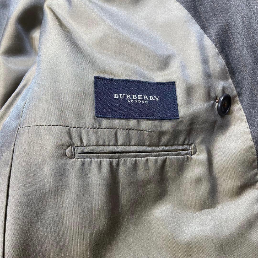 美品 BURBERRY セットアップ ダブル ストライプ スーツ ビンテージ