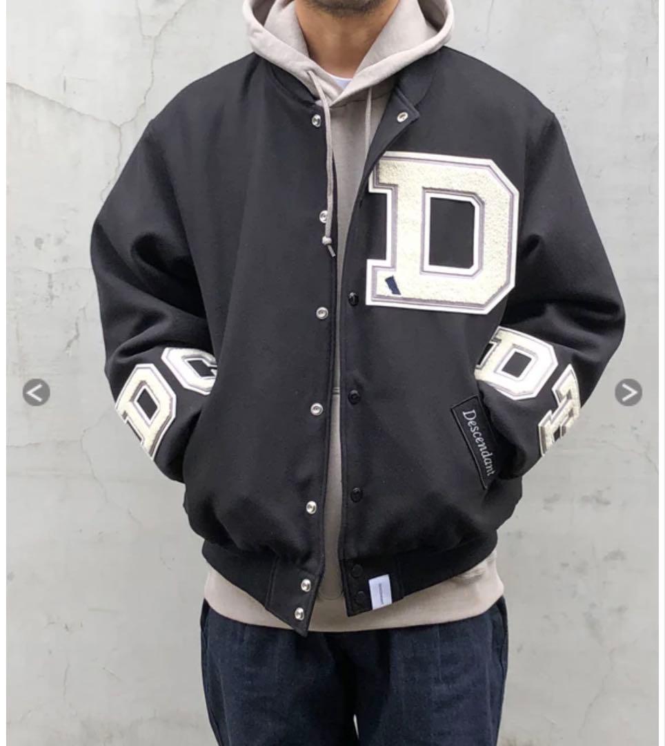 ジャケット・アウター DESCENDANT/SQUAD VARSITY JACKET BLACK 3