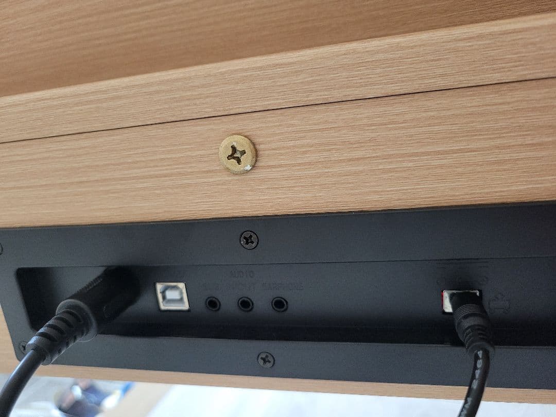 電子ピアノ 88鍵盤 ハンマーアクション鍵盤 木製スタイル ベージュ 3本ペダル