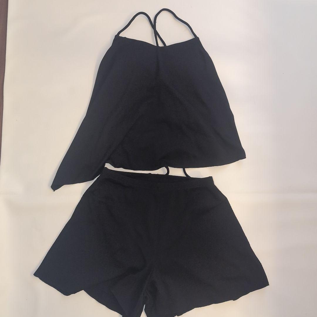 三愛水着楽園　水着 ３点セットSan-ai Resort　ブラックМ