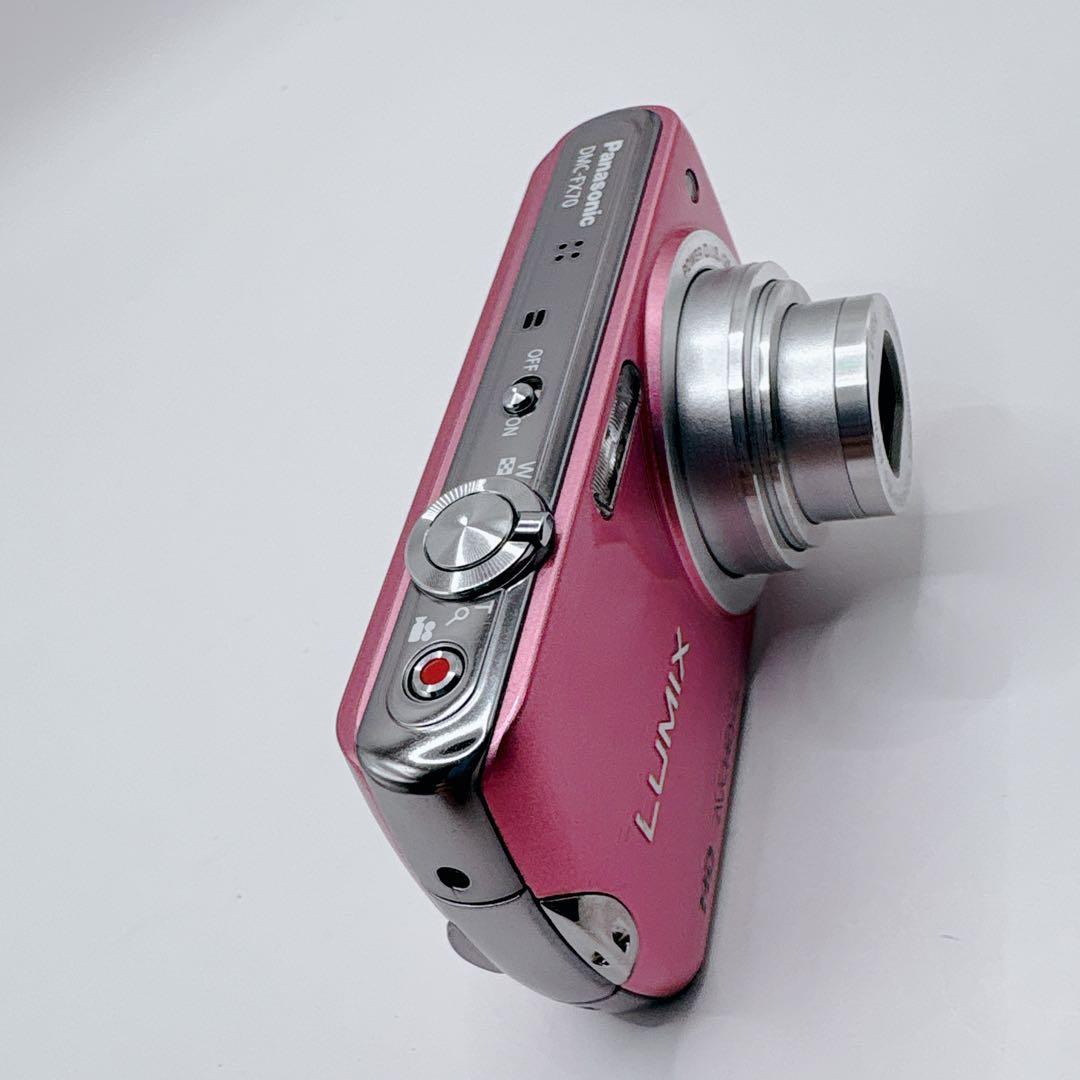 【動作品】Panasonic LUMIX DMC-FX70 ピンク デジカメ
