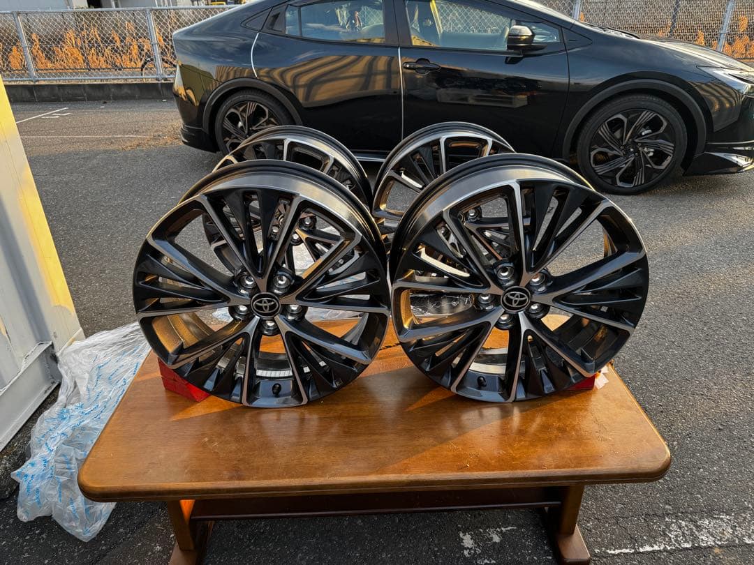トヨタ 19インチ ブラックスポークホイール 4本セット