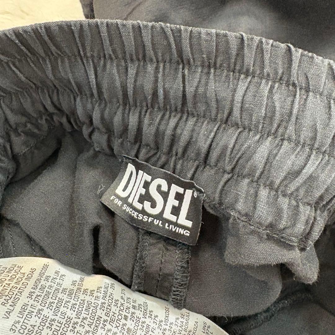 DIESEL ディーゼル ナイロン ジップアップ ハイウエスト カーゴパンツ
