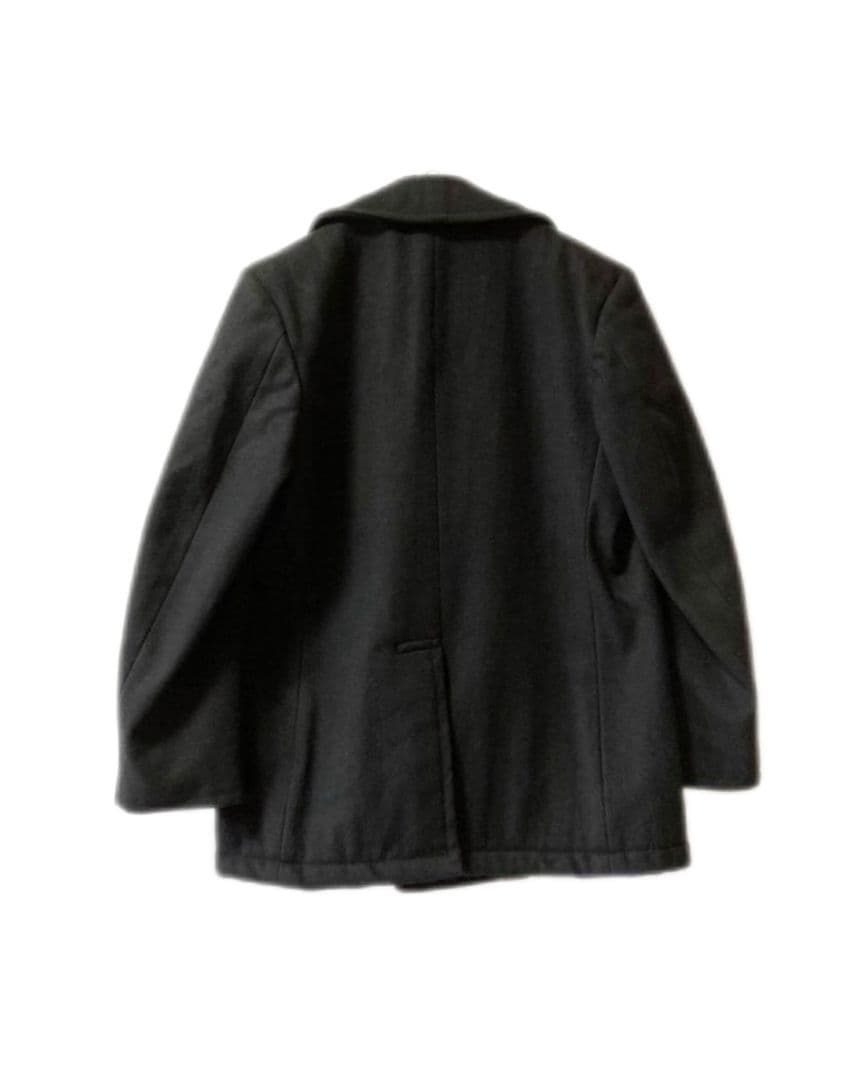 90s US NAVY ブラック ダブルブレスト 6ボタン ピーコート