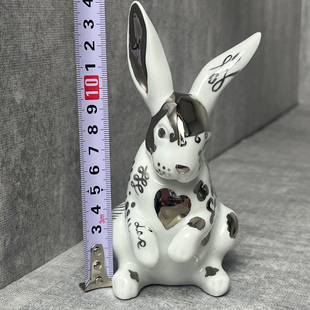 廃盤 LLADRO リアドロ Re-Deco リ・デコ バニー 白うさぎ 座って