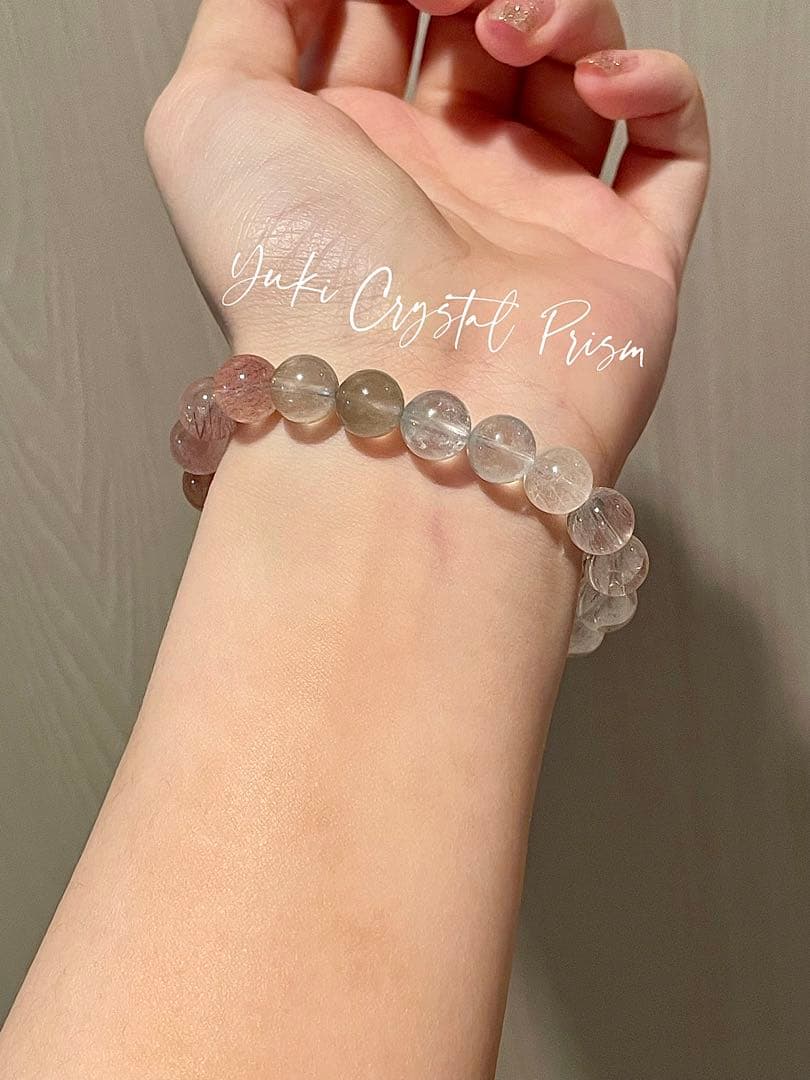 カラフルラビットヘアルチルクォーツ カラフルサゲニティッククォーツ