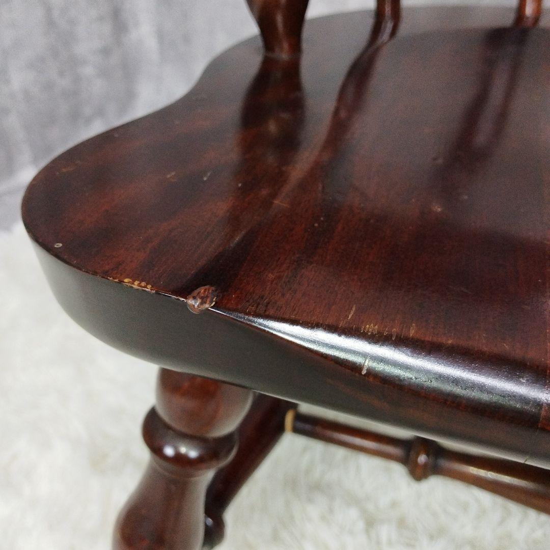 九州民芸家具 ミズメザクラ無垢 ウィンザーチェア 肘付き キャプテンチェア