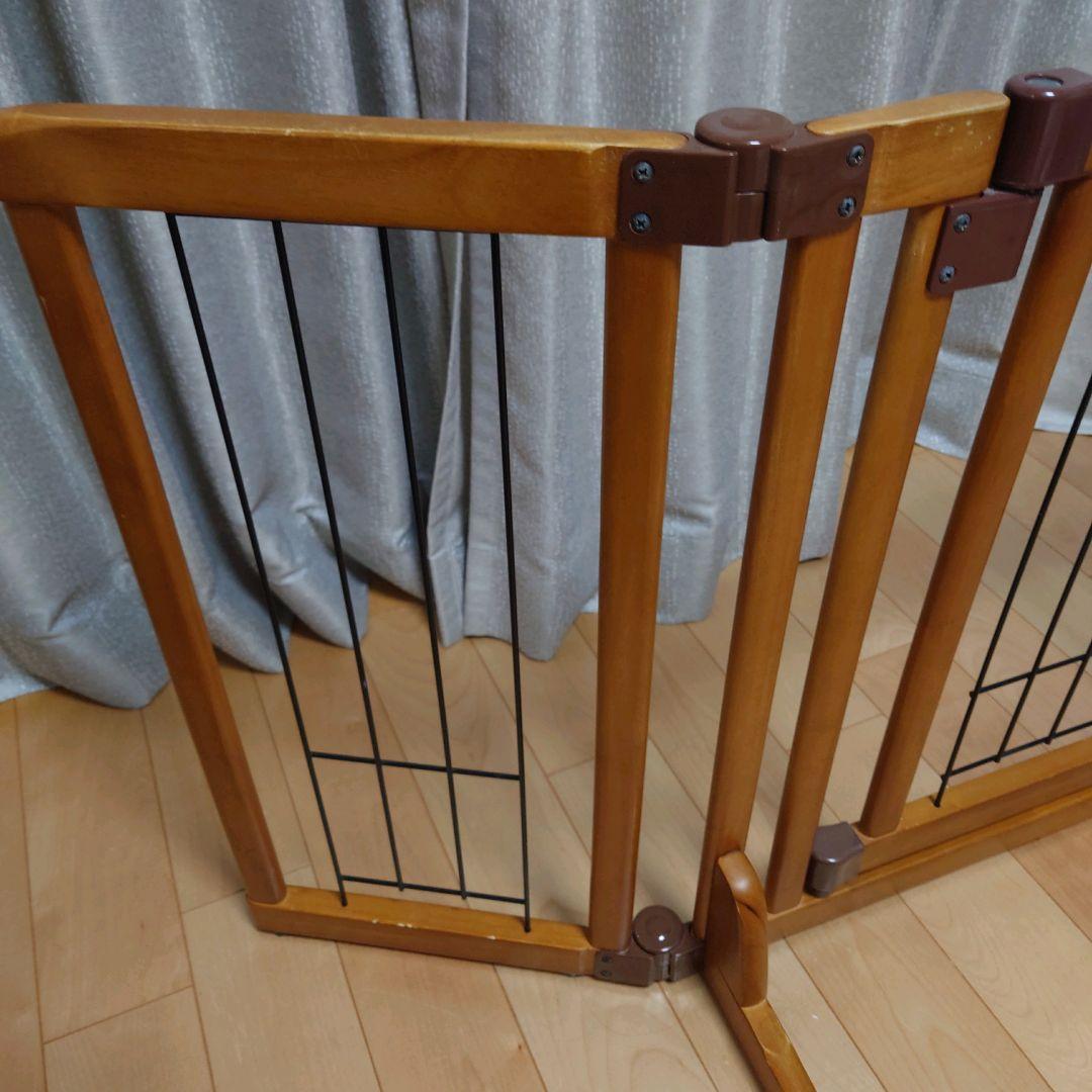 Richell リッチェル ペット用 木製おくだけドア付ゲート S