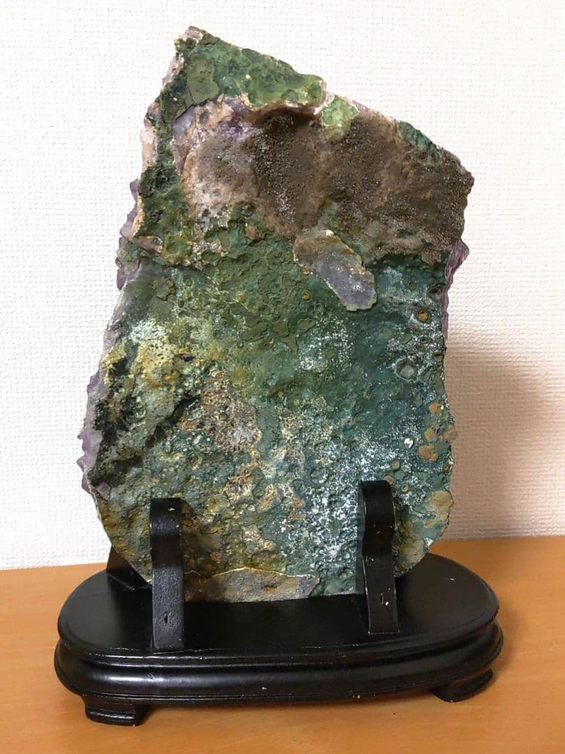 台座付き美結晶☆天然石アメジストクラスター原石パワーストーン鉱物4.2kg紫水晶