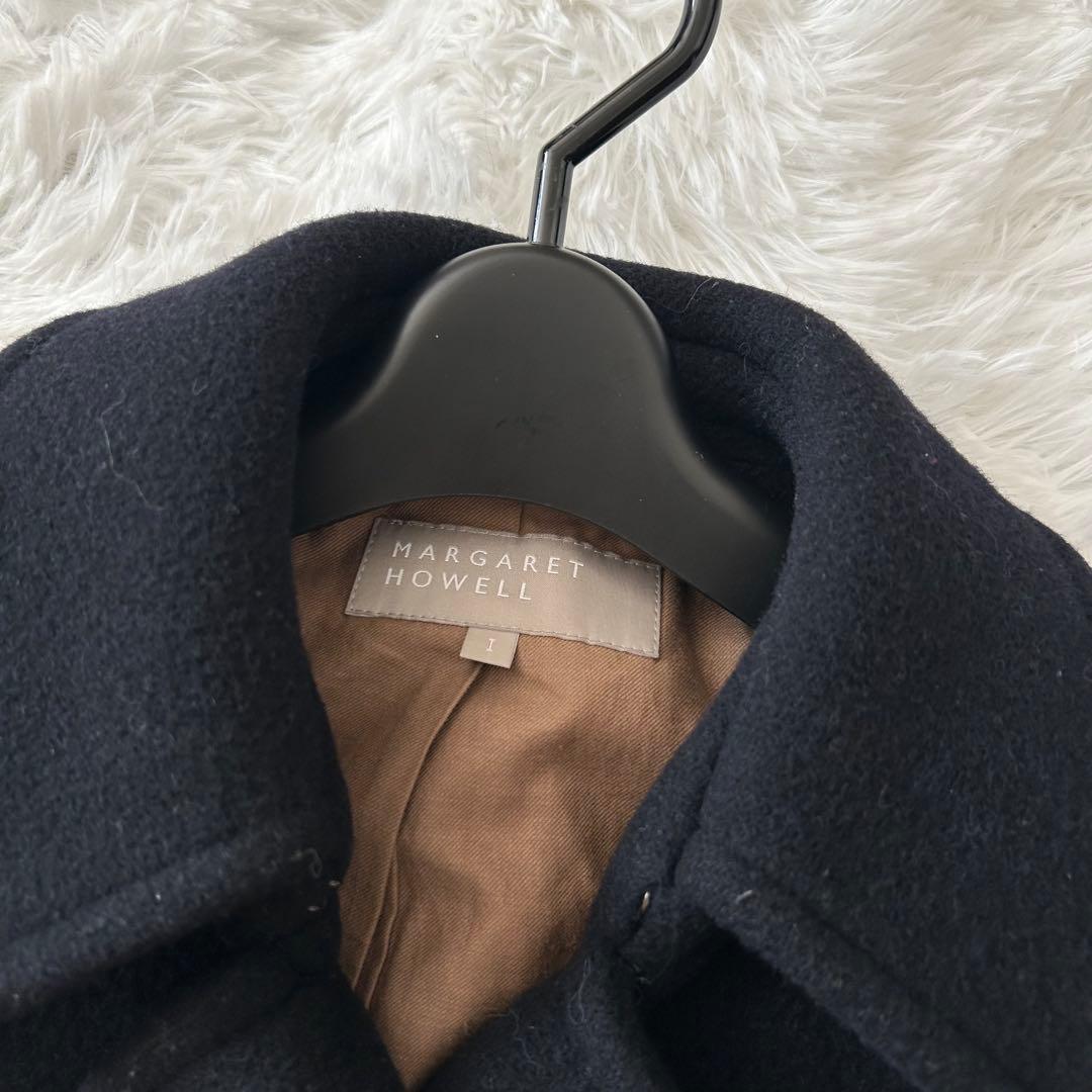 【高級カシミヤ混】マーガレットハウエル　ウールコート　Pコート　美品　アウター