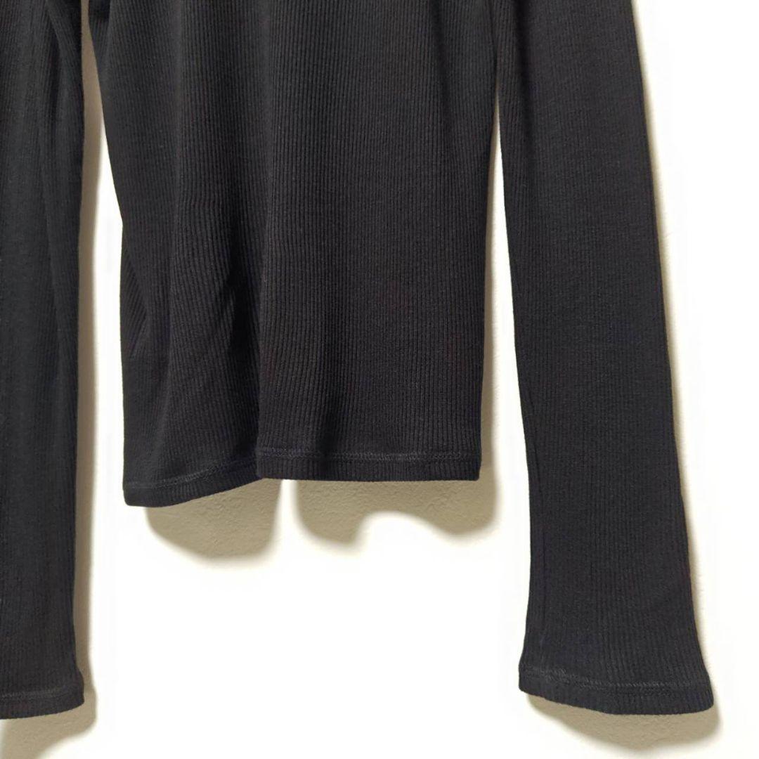 エブリデイ アイ ライク カシミア混 テレコ ロングスリーブプルオーバー F 黒