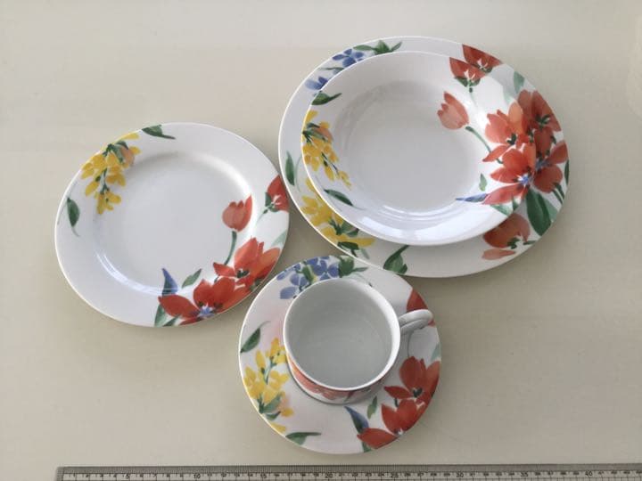 NIKKOニッコー20pc 手描き風花柄 5点×4セット 新品未使用