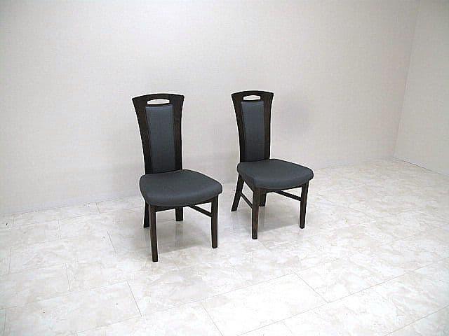 展示品　カリモク ｆｆ　「C91」ハイバックダイニングチェア 2脚セット