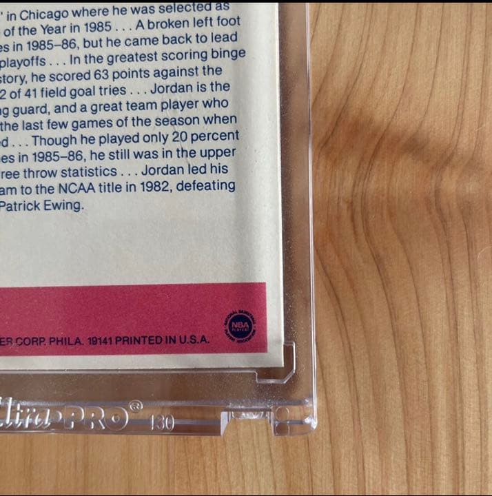 激レア 1986 FLEER MICHAEL JORDAN RC #8 貴重