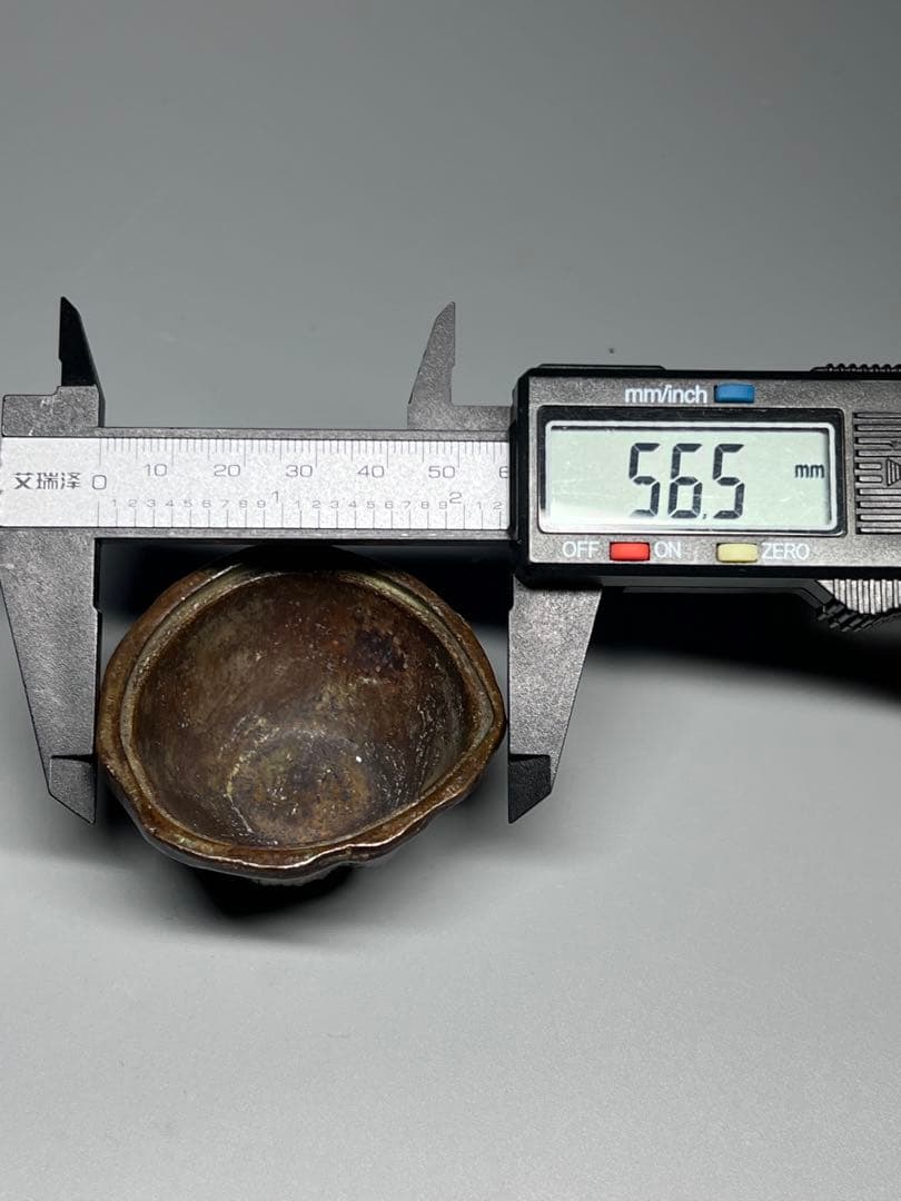 中国古美術　香道具　古銅　蓮華形　細工　小型　香炉　在銘　仏具　古玩　置物　唐物