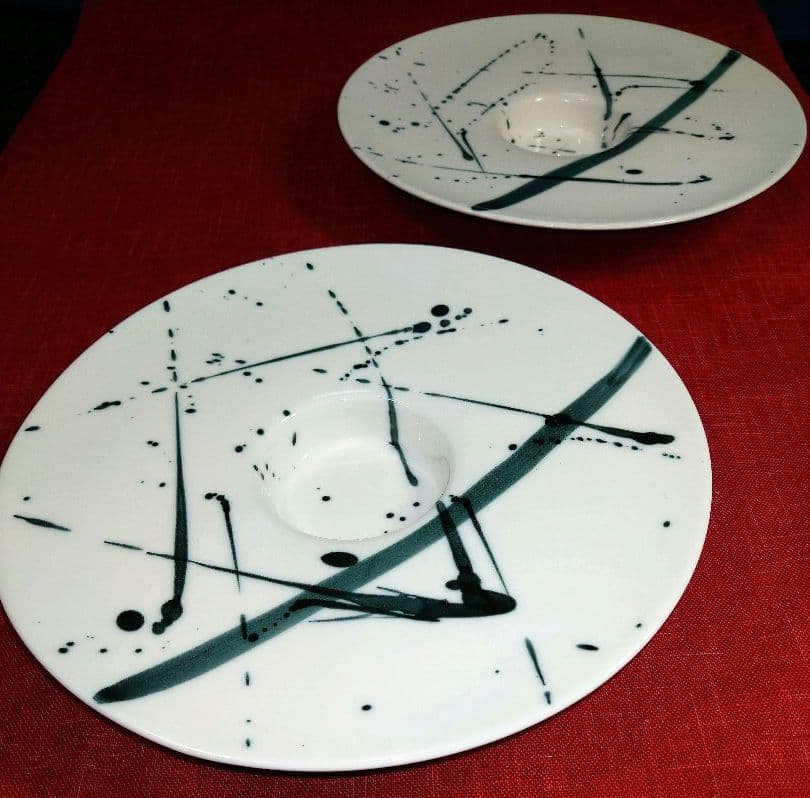 ⬛高級レストラン・ホテル・旅館気分でトリプル♦メイン皿３種類２組６皿セット