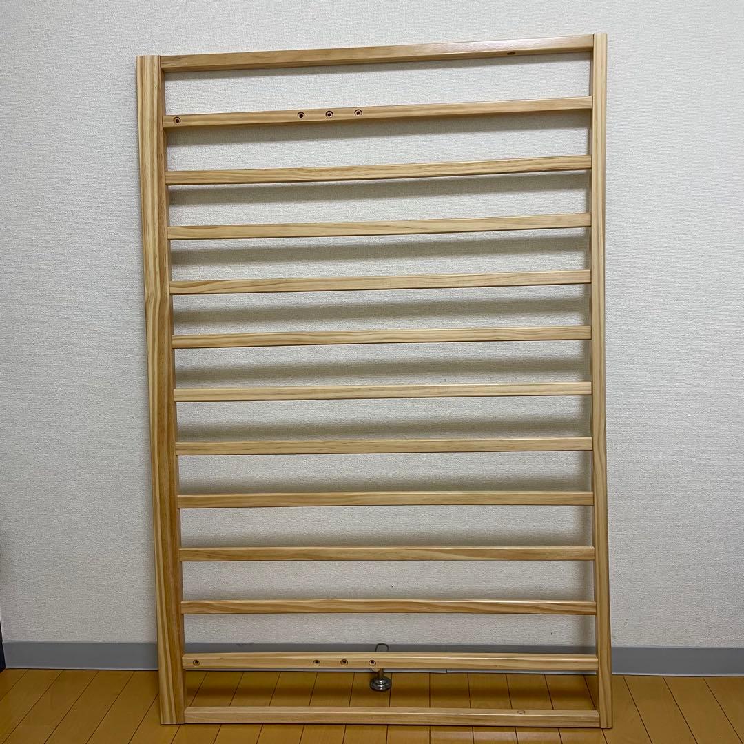 関東限定❣️カトージ　ハイポジション　ベビーベッド　アーチ　ナチュラル 収納板付