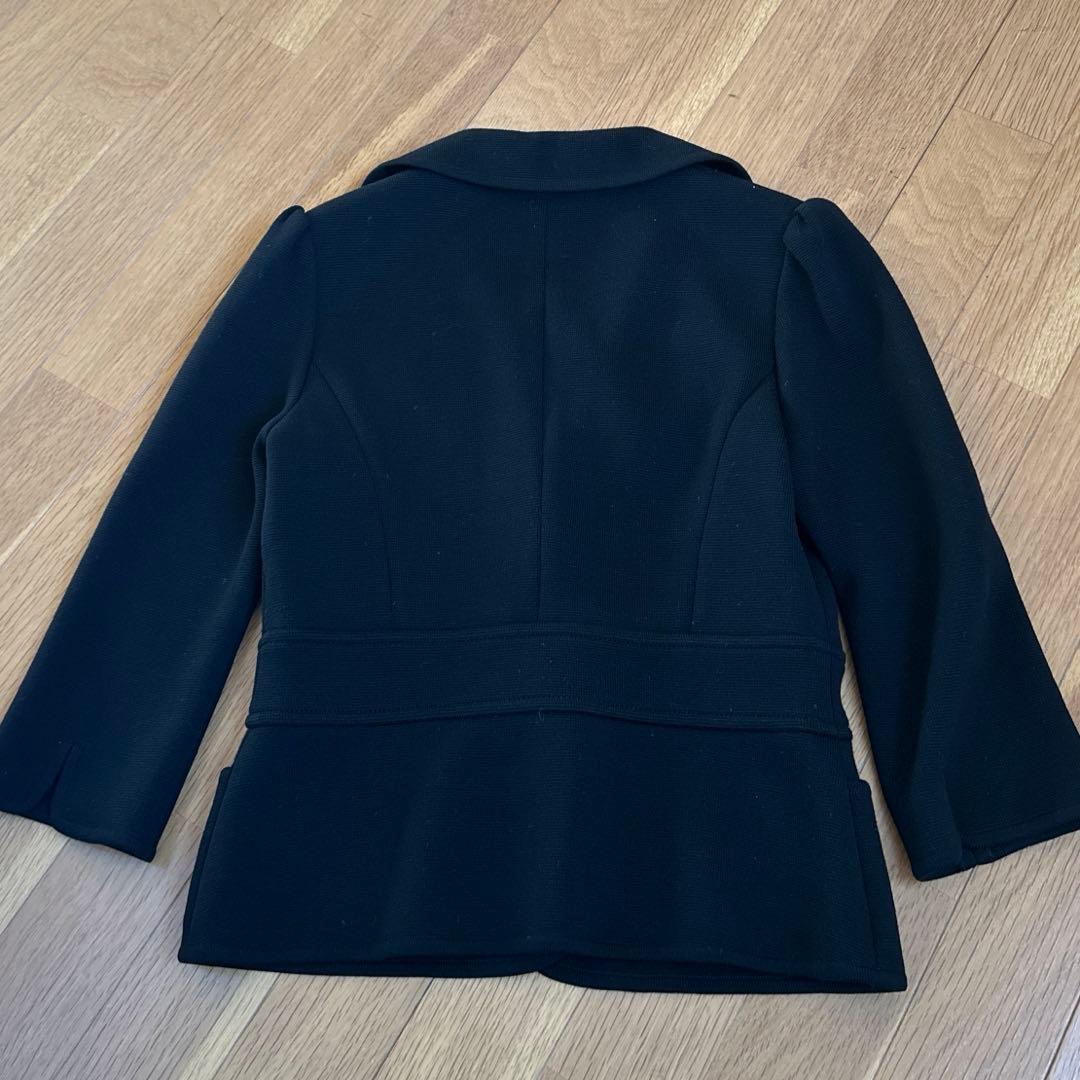 フォクシー　ウールジャージー　テーラードジャケット　黒