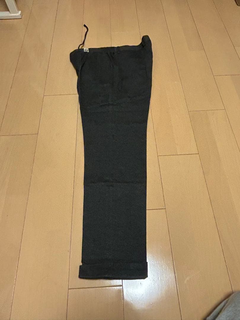 美品　MASACCIO ストレッチ　1プリーツ ドローコード スラックス