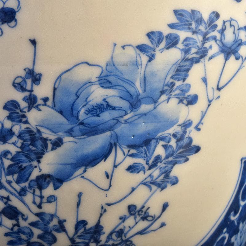 瀬戸焼　古瀬戸　青磁染付　四君子文　花瓶　高さ約30㎝　D　R7683B