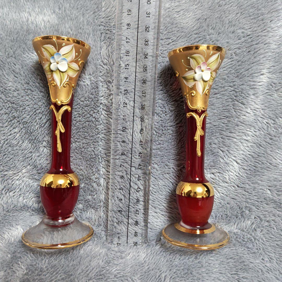 Murano ムラーノ　イタリア製 ベネチアンガラス 花瓶　希少　アンティーク