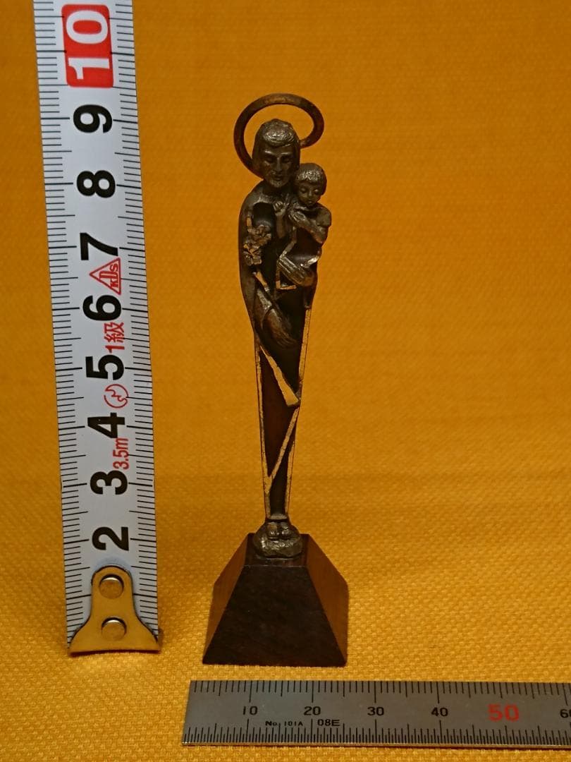 宗教美術　キリスト　金属　イタリア　置物　インテリア　工芸品　美術品　A2898