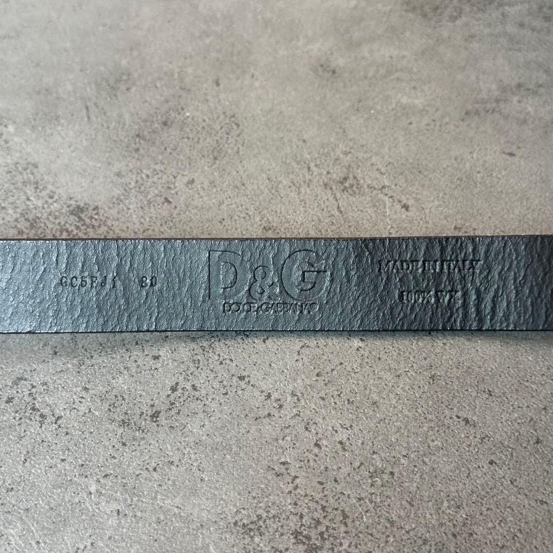 DOLCE&GABBANA y2k 00s ロック ロゴ　レザーベルト