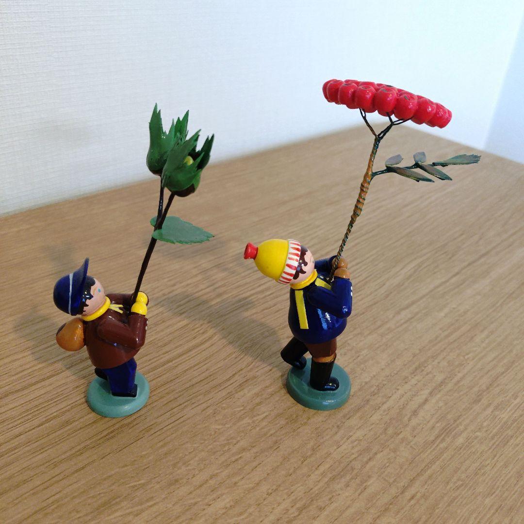 ドイツ木製人形　ブルーメンキンダー秋冬