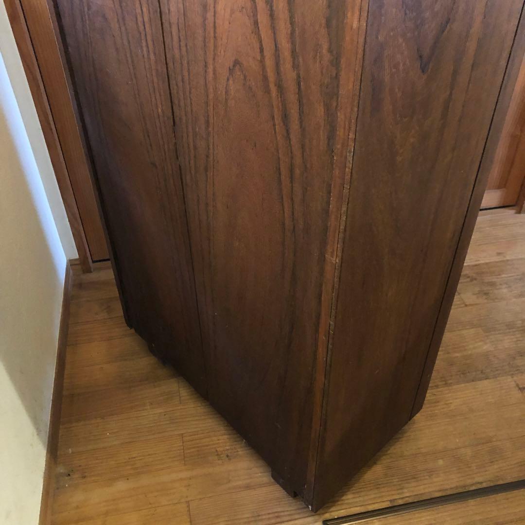 レトロ オーク材 本箱 食器棚 書庫 戸棚 収納 キャビネット