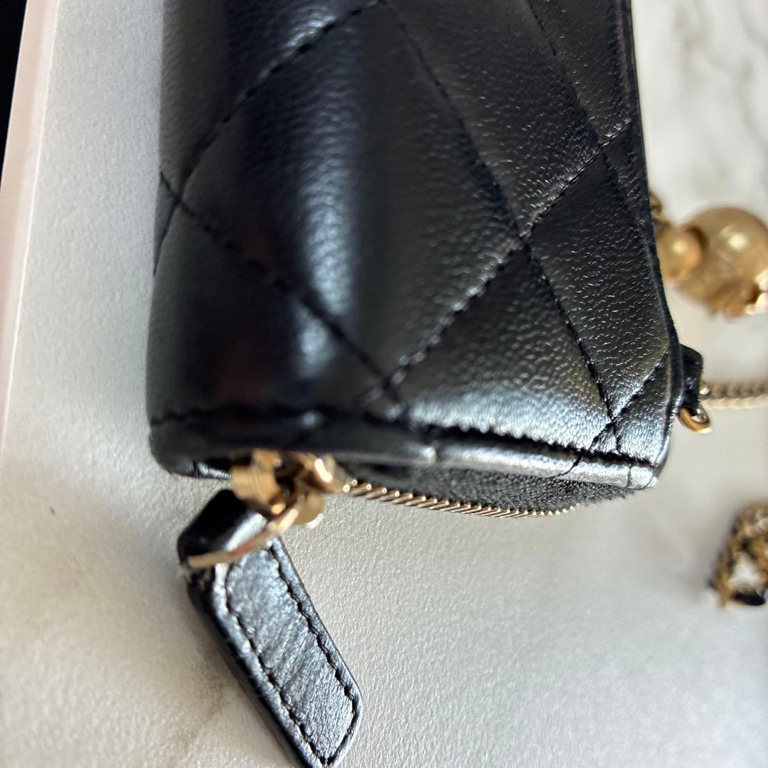 チ*エ様 美品　CHANEL シャネル　ミニミニマトラッセ　チェーンウォレット