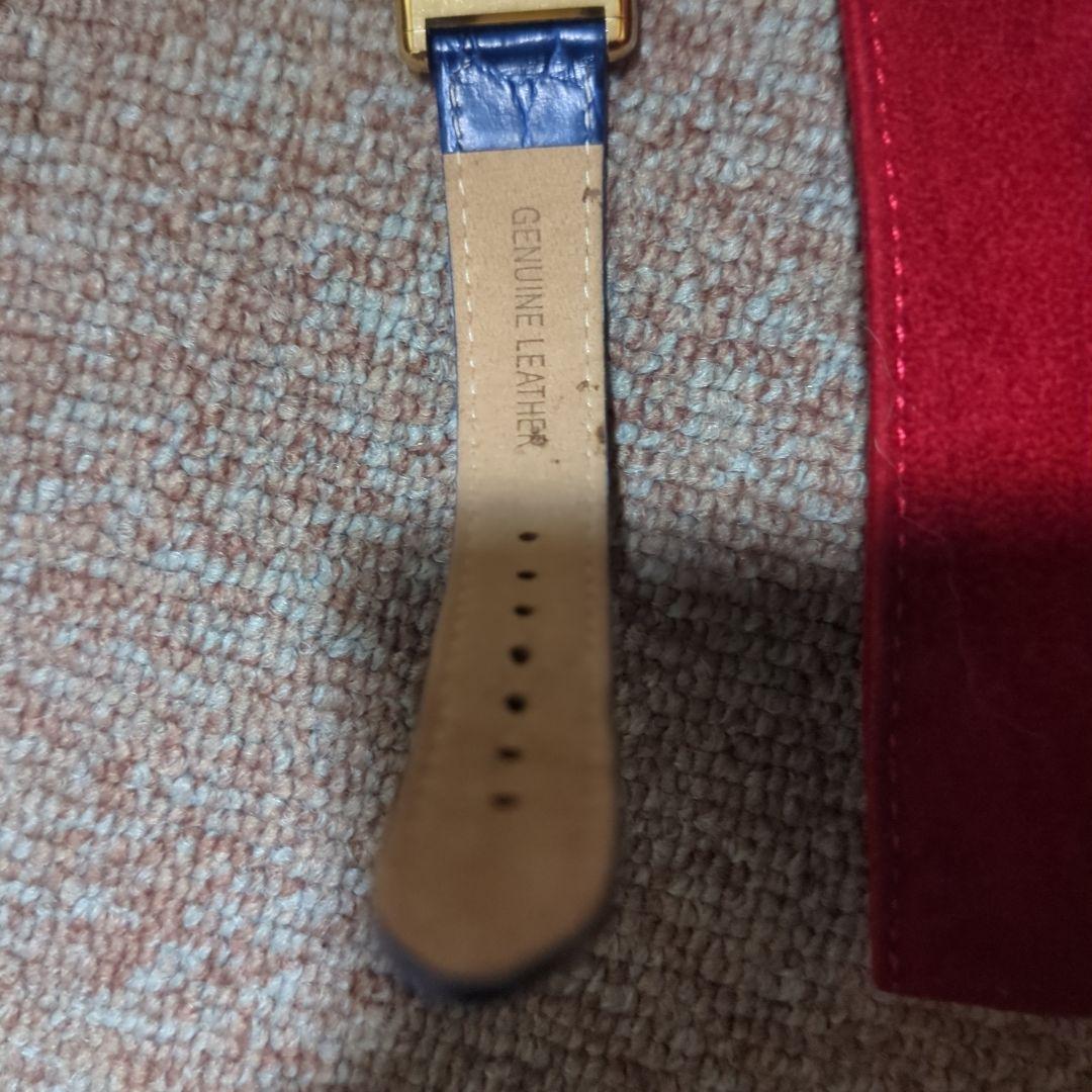 Cartierカルティエ青文字盤レザーベルト 時計