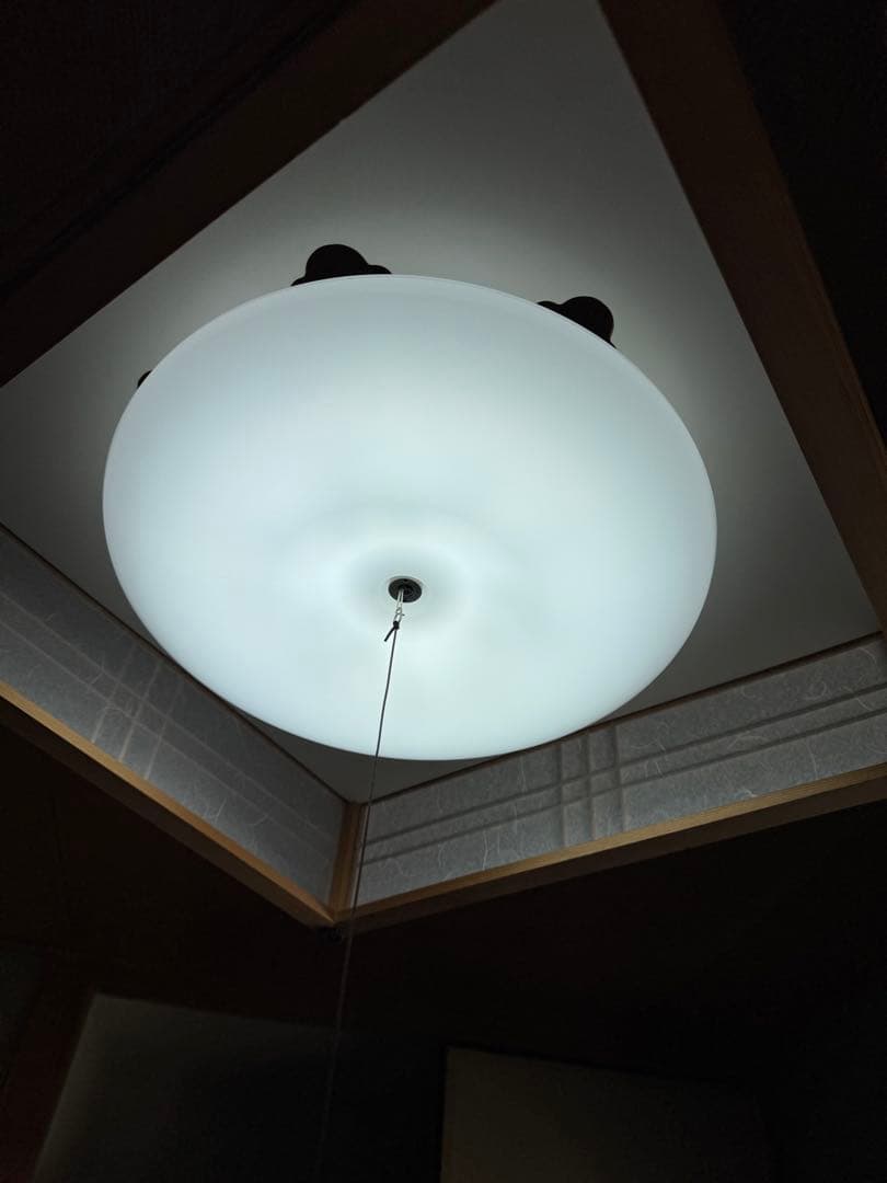 和風木製　シーリングライト　天井照明　3個