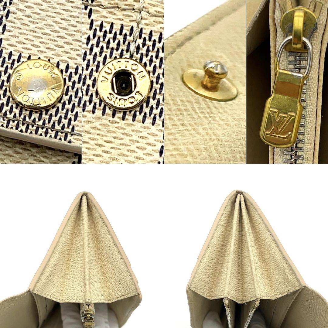 ルイヴィトン ダミエアズール 長財布 ポルトフォイユサラ 男女兼用