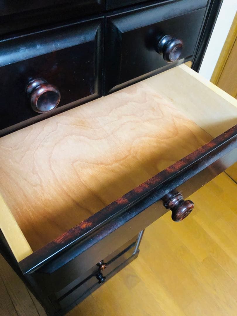 ダークブラウン 11 引き出し タンス