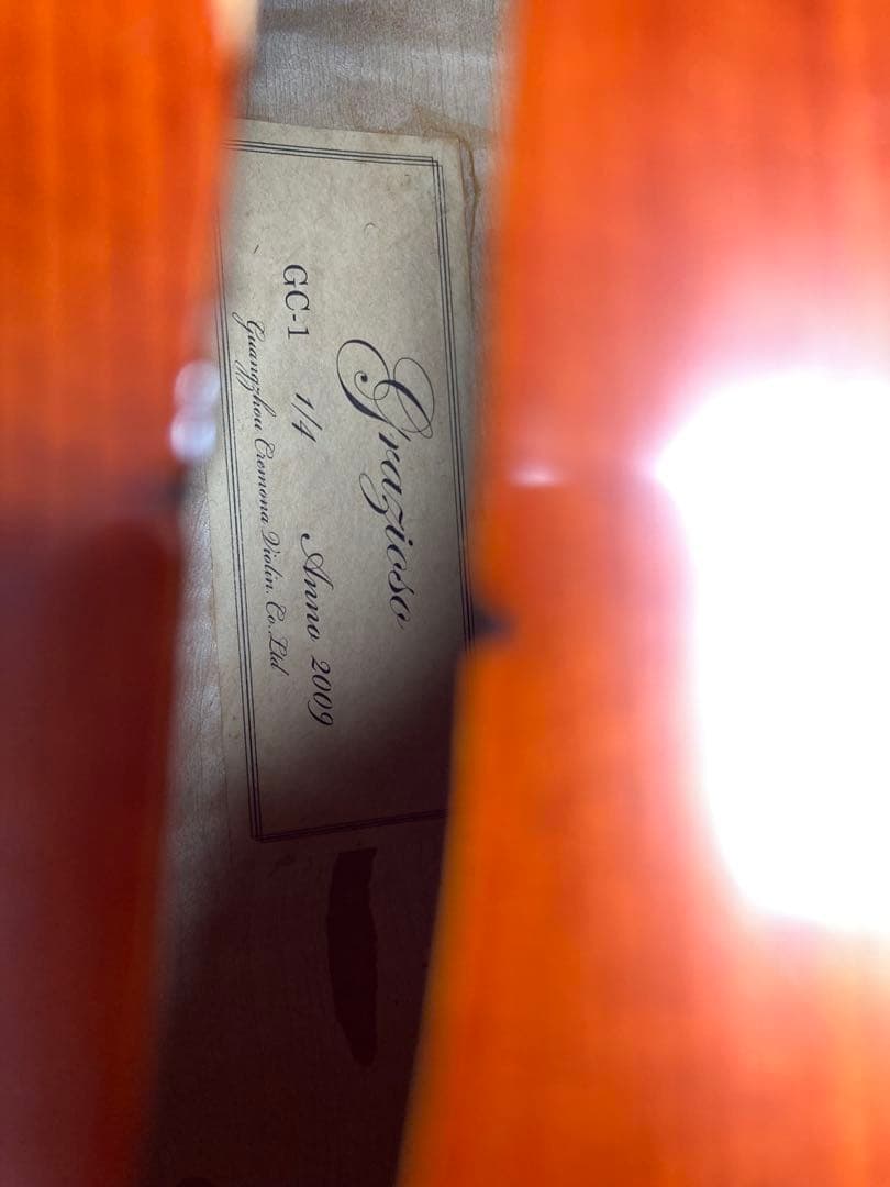 【定価約22万】分数チェロ　1/4 GRAZIOSO GC-1 弓　ソフトケース