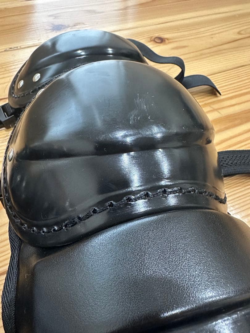 硬式野球キャッチャー用防具セット一式◆新品同様ブラックレガースプロテクター