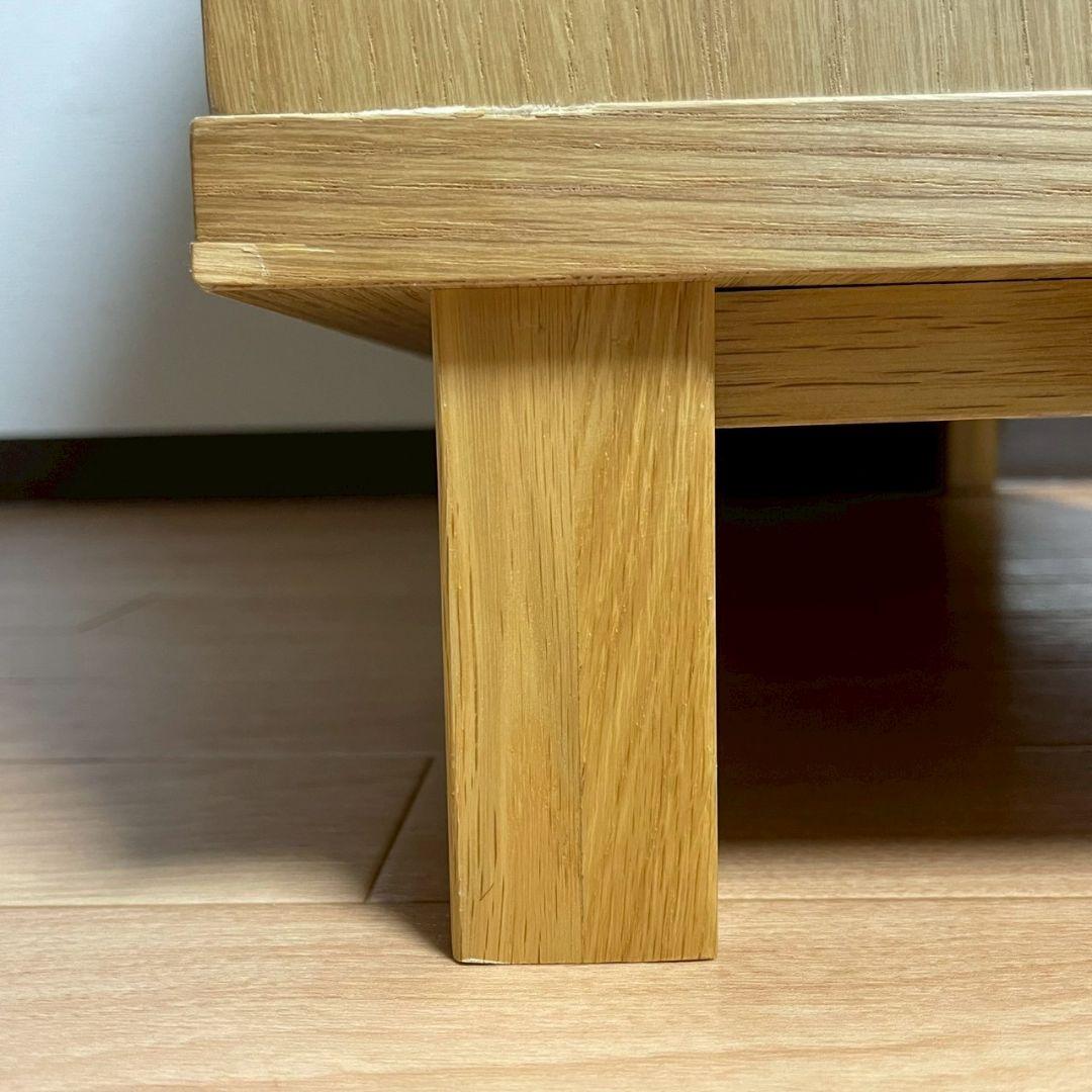 無印良品　オーク材キャビネット・ガラス扉（引戸）　廃盤