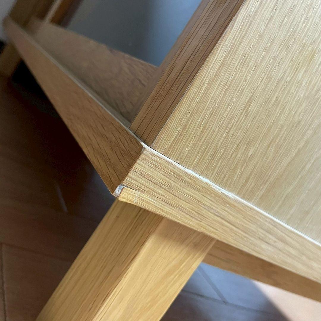 無印良品　オーク材キャビネット・ガラス扉（引戸）　廃盤