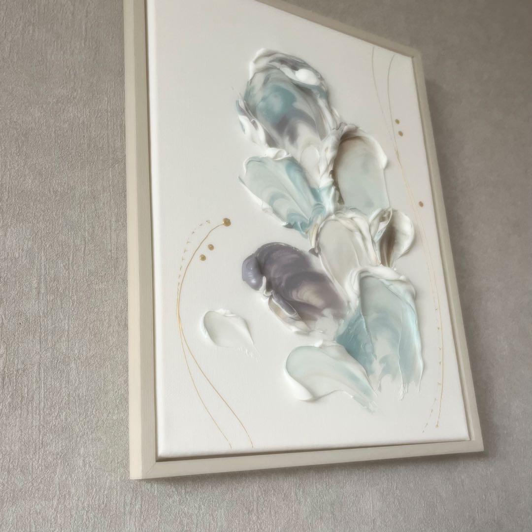 現代アート　35×26㎝　フレーム付き　インテリア　モダン　アートパネル　抽象画