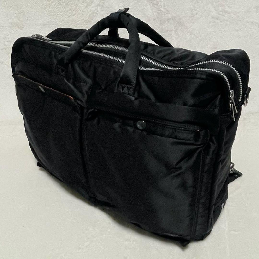 【美品】PORTER 3way 2層式 タンカー リュック ビジネスバッグ