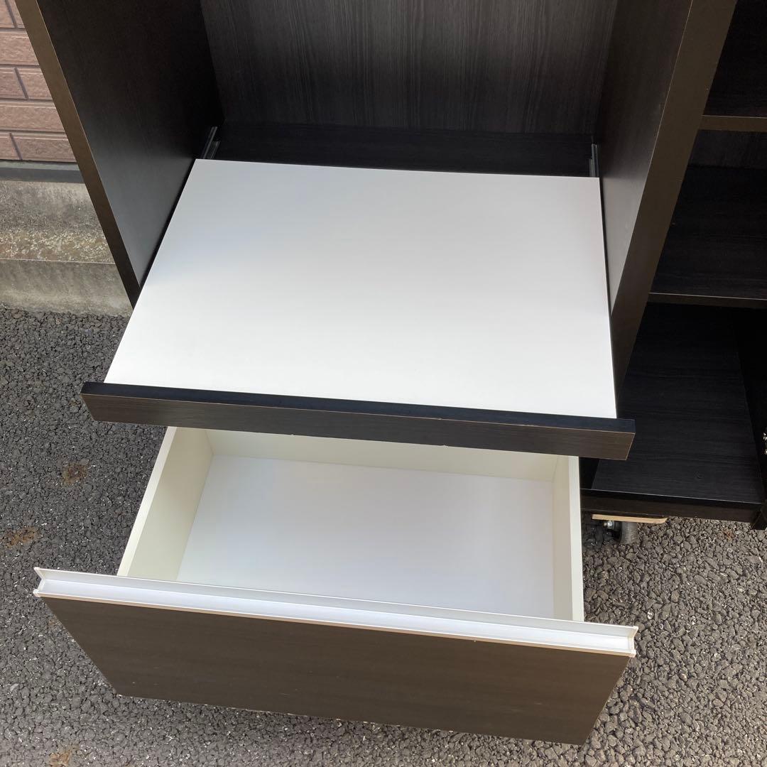 なお☆マンションOKのキッチンボードなんと奥行45cm組立なしスグクル