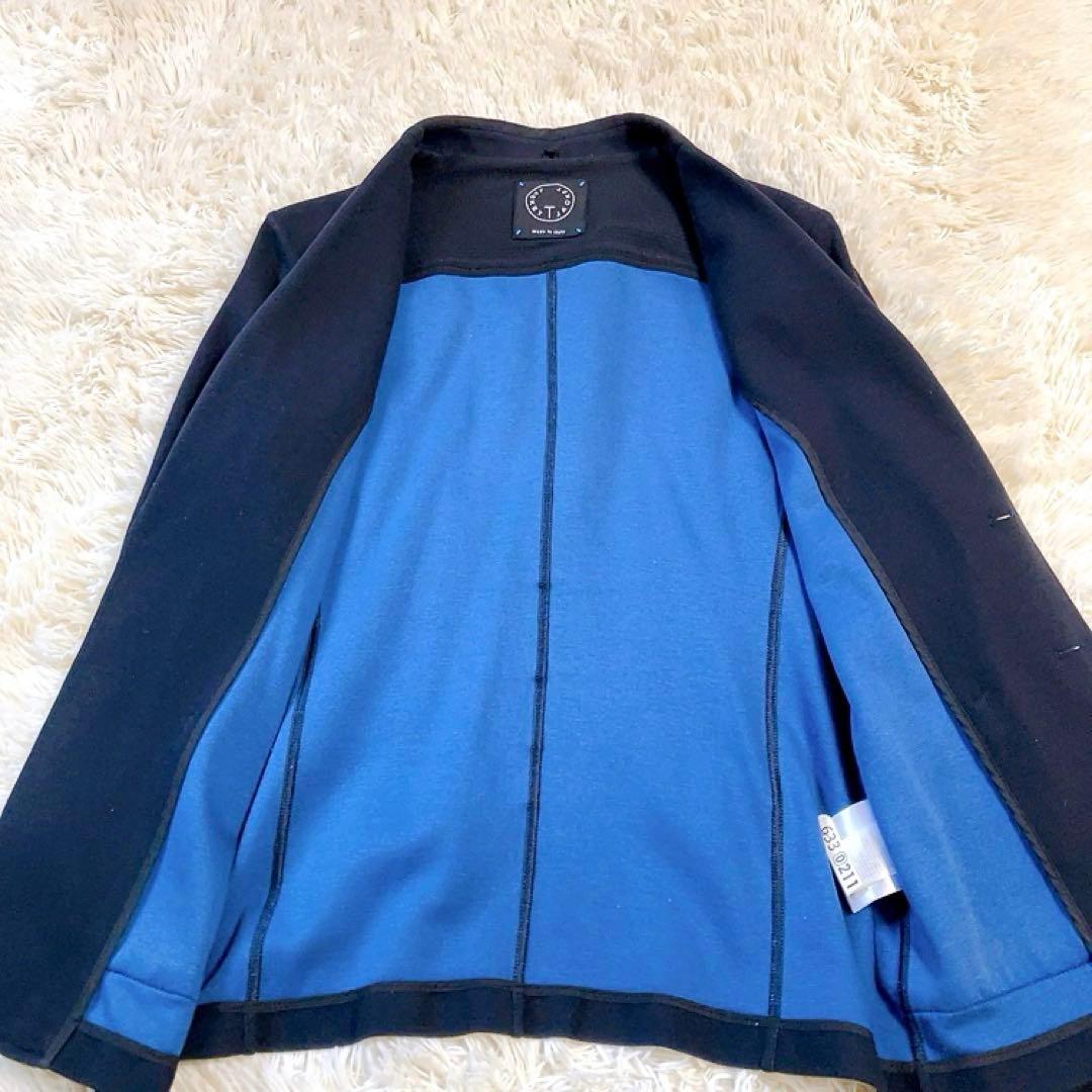 【ストレッチ】T-JACKET　スーツセットアップ　M　ネイビー